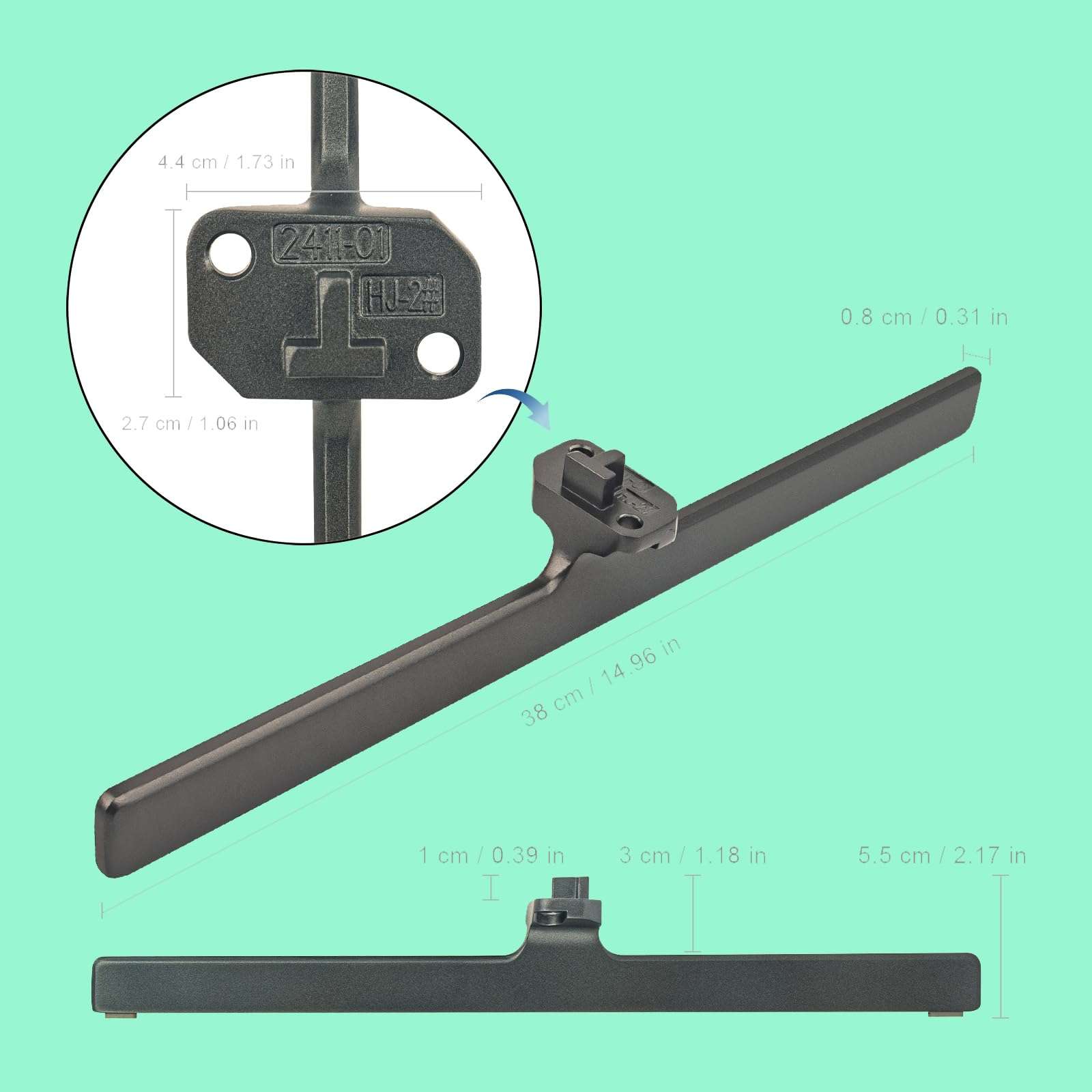 Replacement TV Base Stand 2411-01, Fit for Hisense U6 Series Mini-LED ULED 4K Gccgle TV 75U6K 5