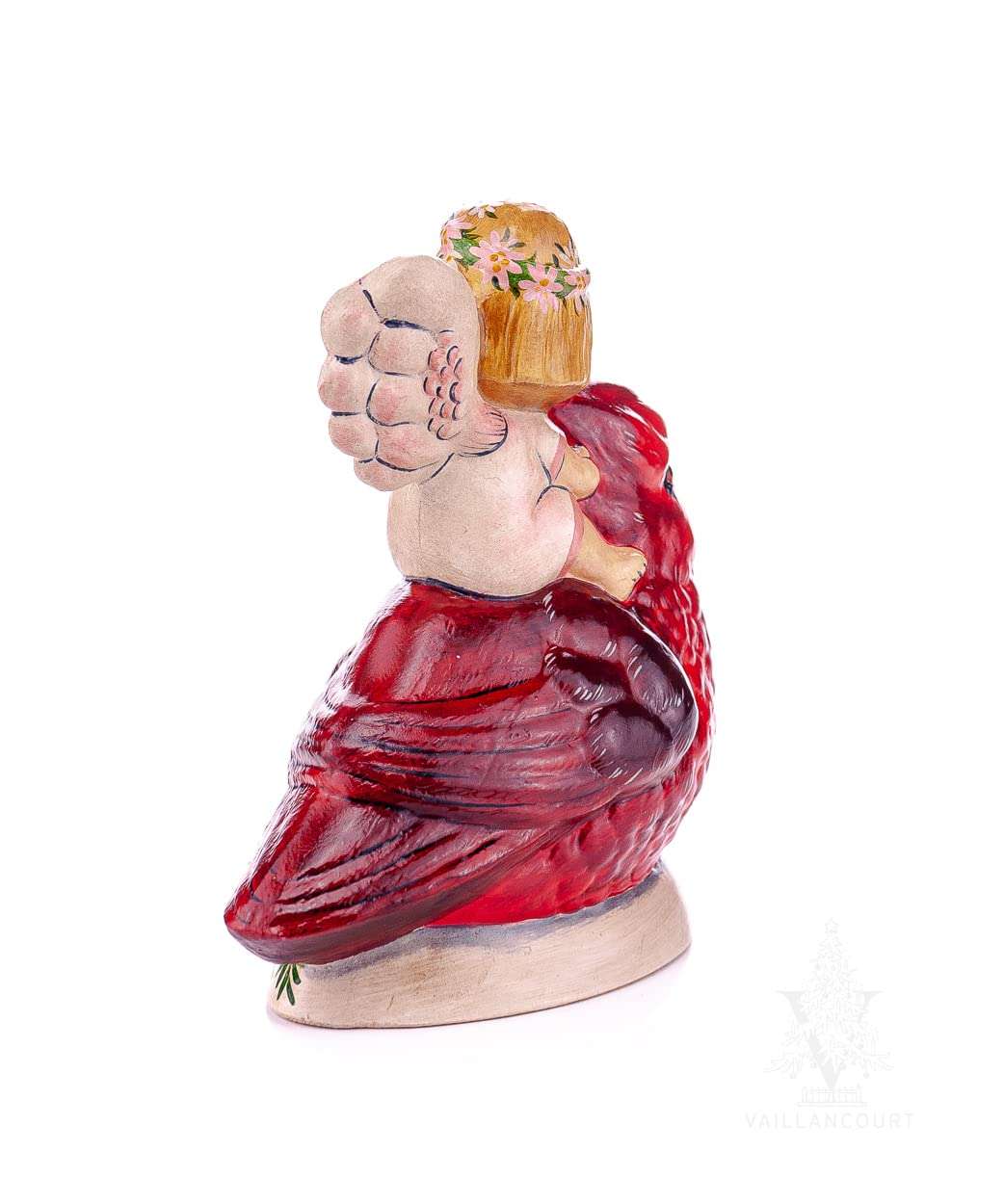 Vaillancourt Folk Art Angel Taking Flight on Cardinal 5