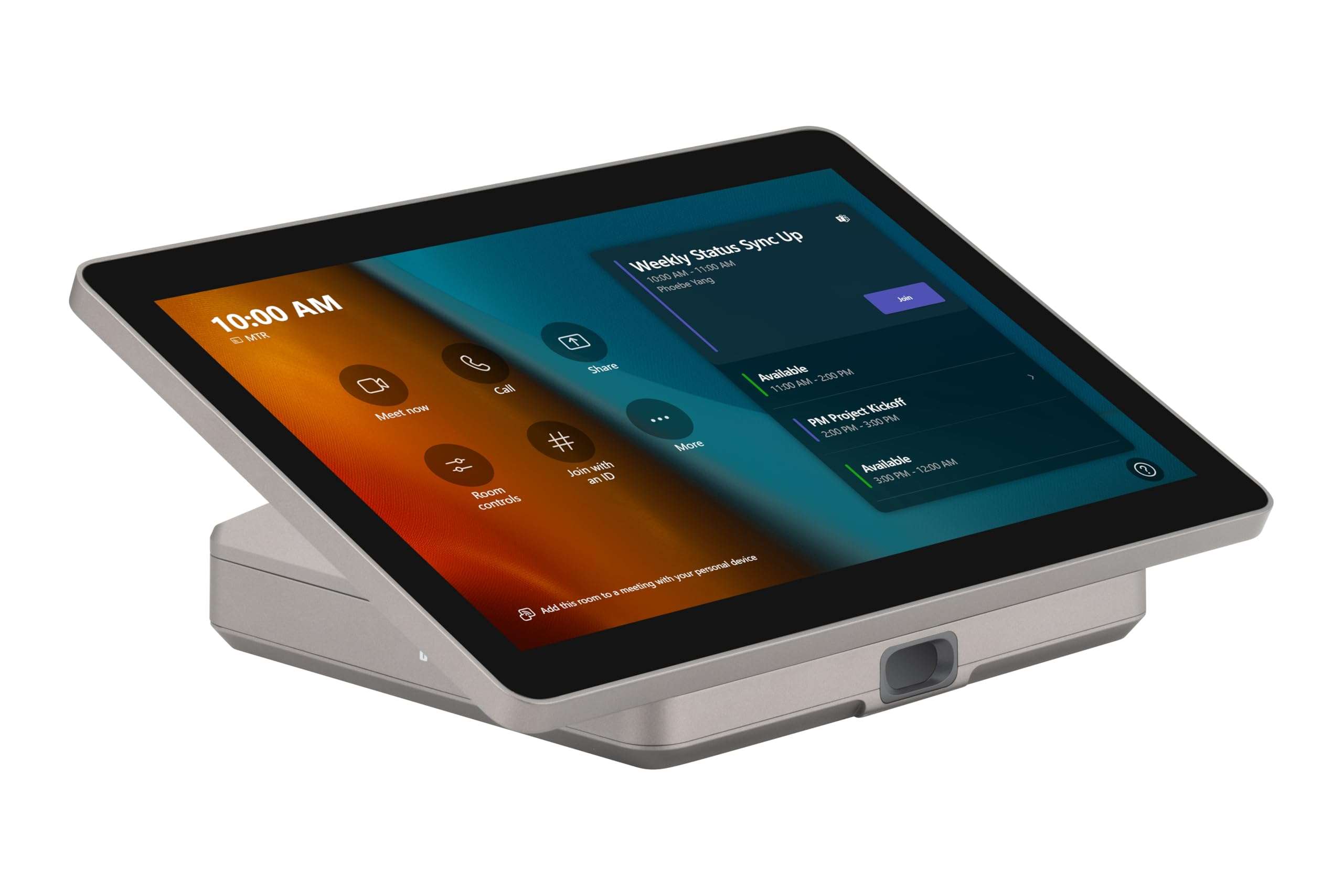 ViewSonic MRC1010-TN 10.1" Touch Console Certified for Microsoft Teams Rooms with Anti-Glare, Full HD, 10-Point Multi-Touch, USB-C, Motion Sensor, HDMI ingest, and USB Input 1