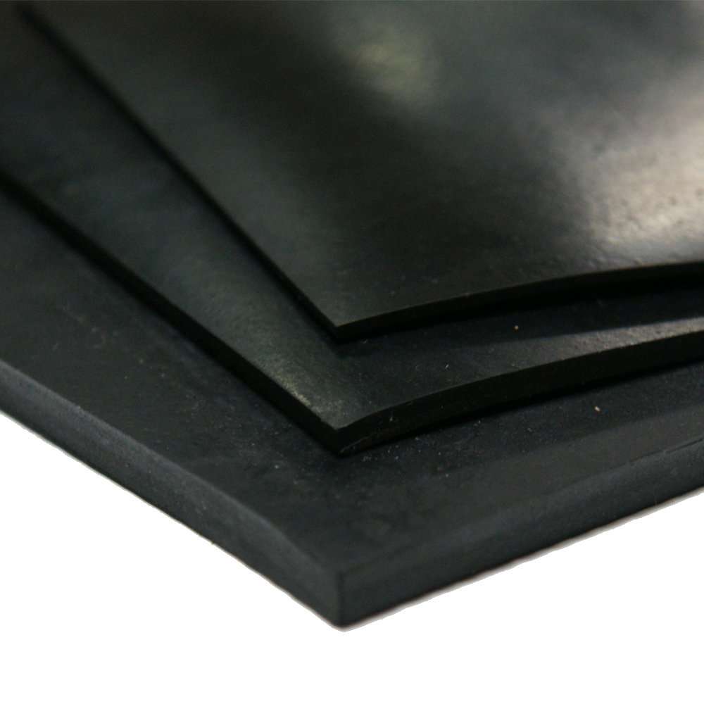 Rubber-Cal Neoprene - Commercial Grade - 70A - Rubber Sheet - 1/2" Thick x 24" Width x 12" Length 5
