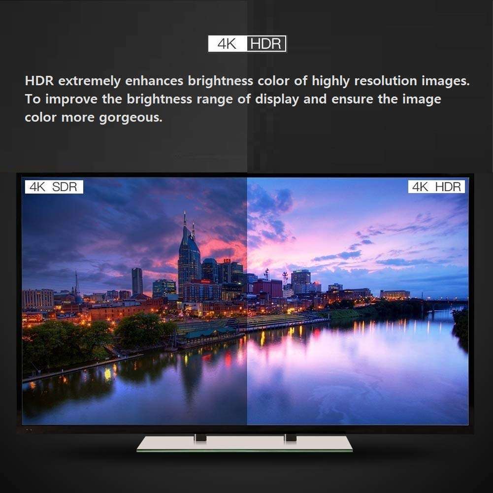 ATZEBE 50ft Fiber Optic HDMI Supports 4K@60Hz, 4:4:4, 18Gbps, HDR, Dolby Vision, HDCP2.2, ARC, 3D, Optical HDMI Connectors 4