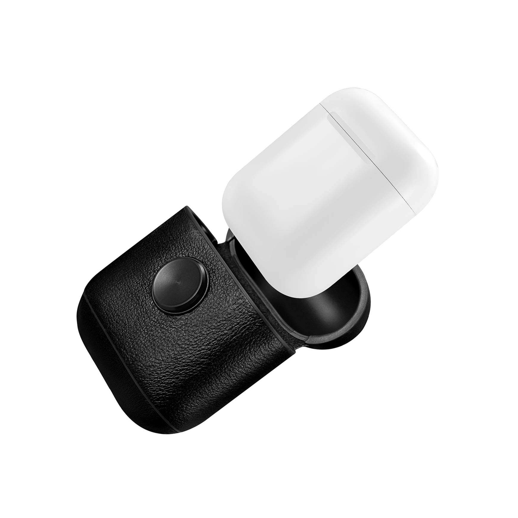 ZenPod - Spinning Leather Case for Apple AirPods (Airpods, AirPods 2, and Wireless Charging Case), Air Vinyl Design, Fidget Spinner Leather Case for AirPods 6