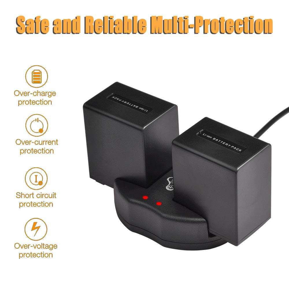 Pickle Power NP-FV100 Battery and Dual Slots USB Charger Compatible with DCR-SR15, SX44, SX45, SX63, SX65, SX83, SX85, FDR-AX100, HDR-CX105, CX350V, CX360V, CX550V, CX560V, CX700V, PJ10, PJ30, PJ50 5