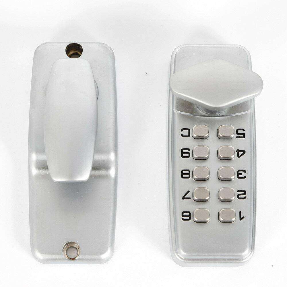 Keyless Entry Door Lock Mechanical Password Code Keypad Security Combination Kit No Keys Cards No Battery Power 4