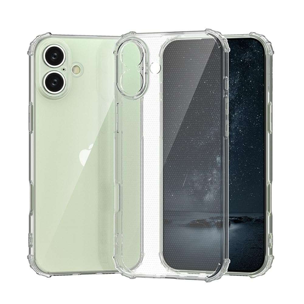 Glasgow Back Cover Case Flexible for [ Apple iPhone 16 Plus ] (Silicone | Bumper TPU) - Transparent 3