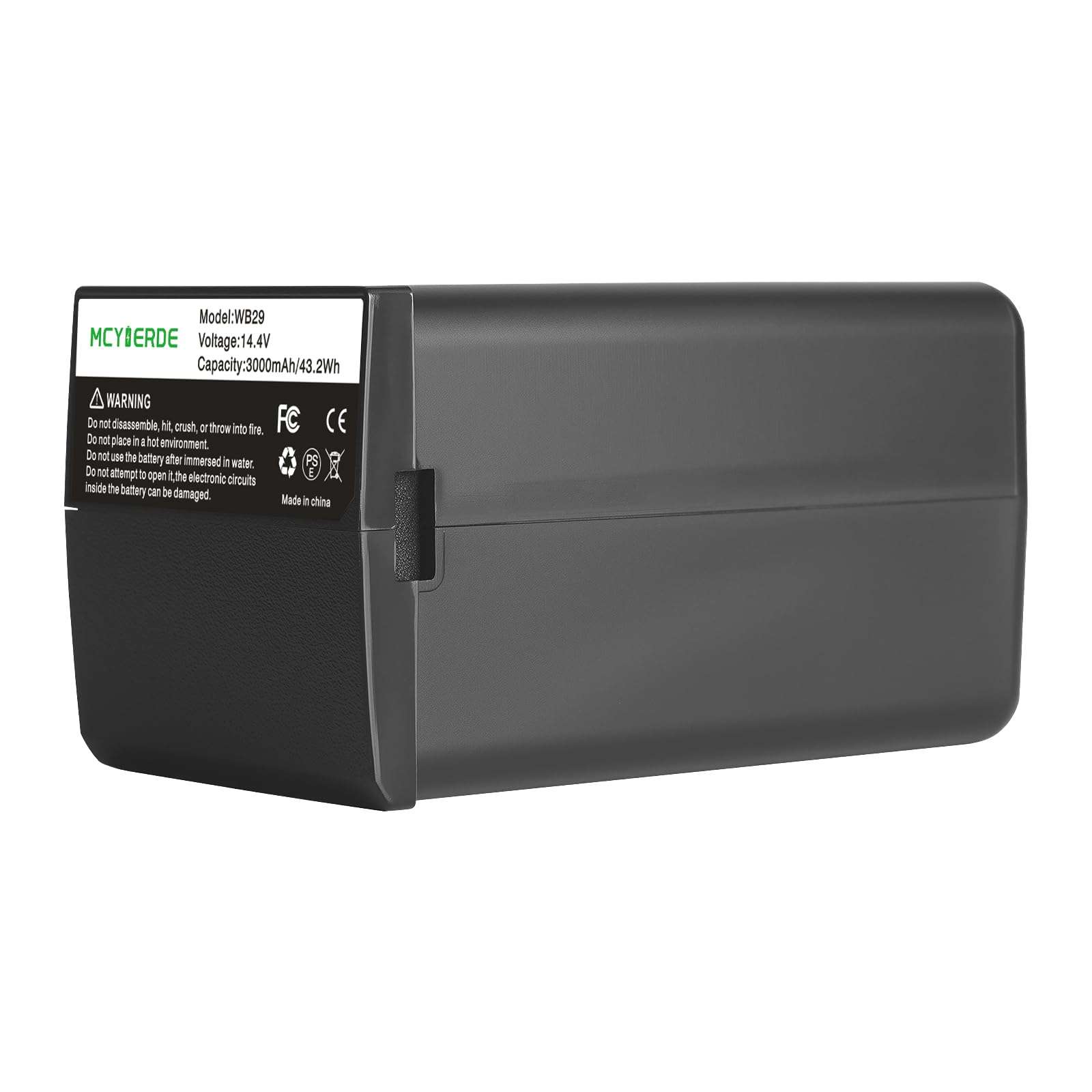 MCYIERDE WB29 Replacement Battery Compatible with Godox AD200 Pro, AD200 & Flashpoint eVOLV 200 / eVOLV 200 Pro Strobe Flash 1