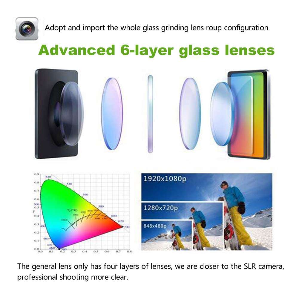 Tongmao Original SJ4000 Sport Action Camera 1080P 12MP HD Waterproof DV Camcorder 170°Wide Angle 2-inch LCD Screen 1050mAh Rechargeable Battery 11 Free Installation Accessories Kit (Blue) 3