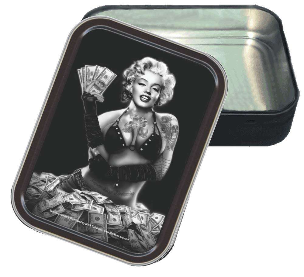 Stash Tins - Money Shot Storage Container 4.37" L x 3.5" W x 1" H 3