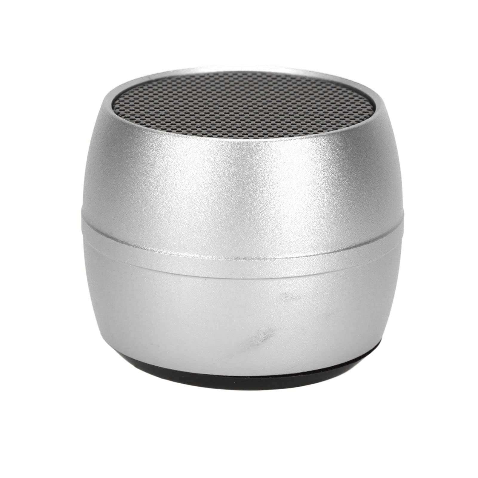 JTLB Mini Bluetooth Speaker IP67 USB Charging Built in Mic Portable Speaker for Shower Room Car (Silver) 1