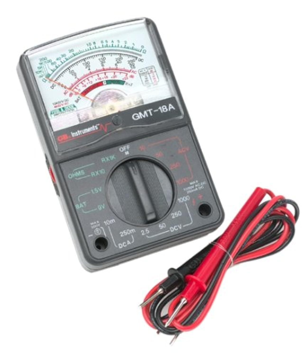 GB Electrical GMT-18A Compact 18 Range Analog Tester, No Size, Multi
