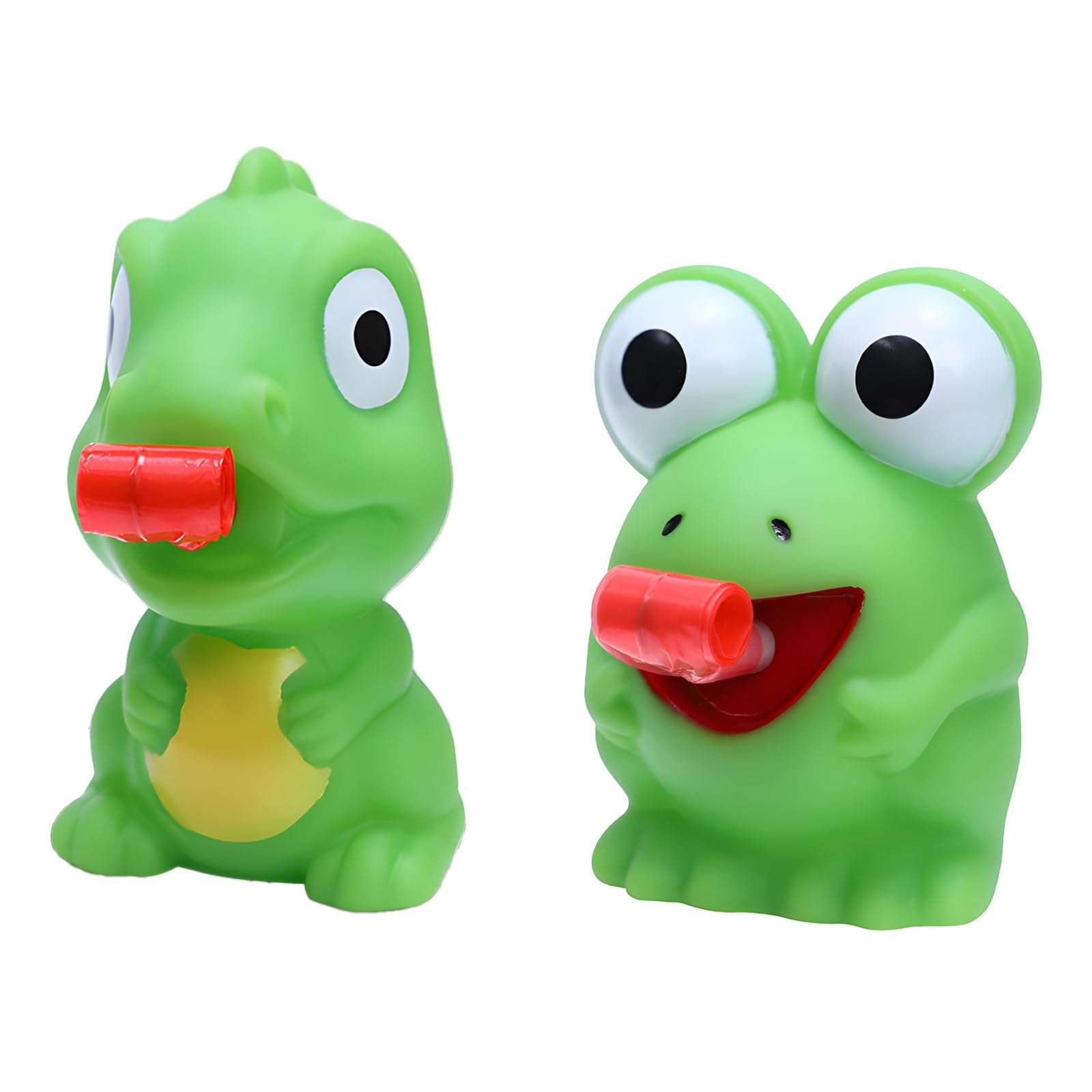 2 Pcs Squishy Toy, Fidget Toys Adults, Frog and Dinosaur Shapes Stress Relief Toys Adults Tongue-Sticking Frog Knead Toy Suitable for Both Men and Women 1