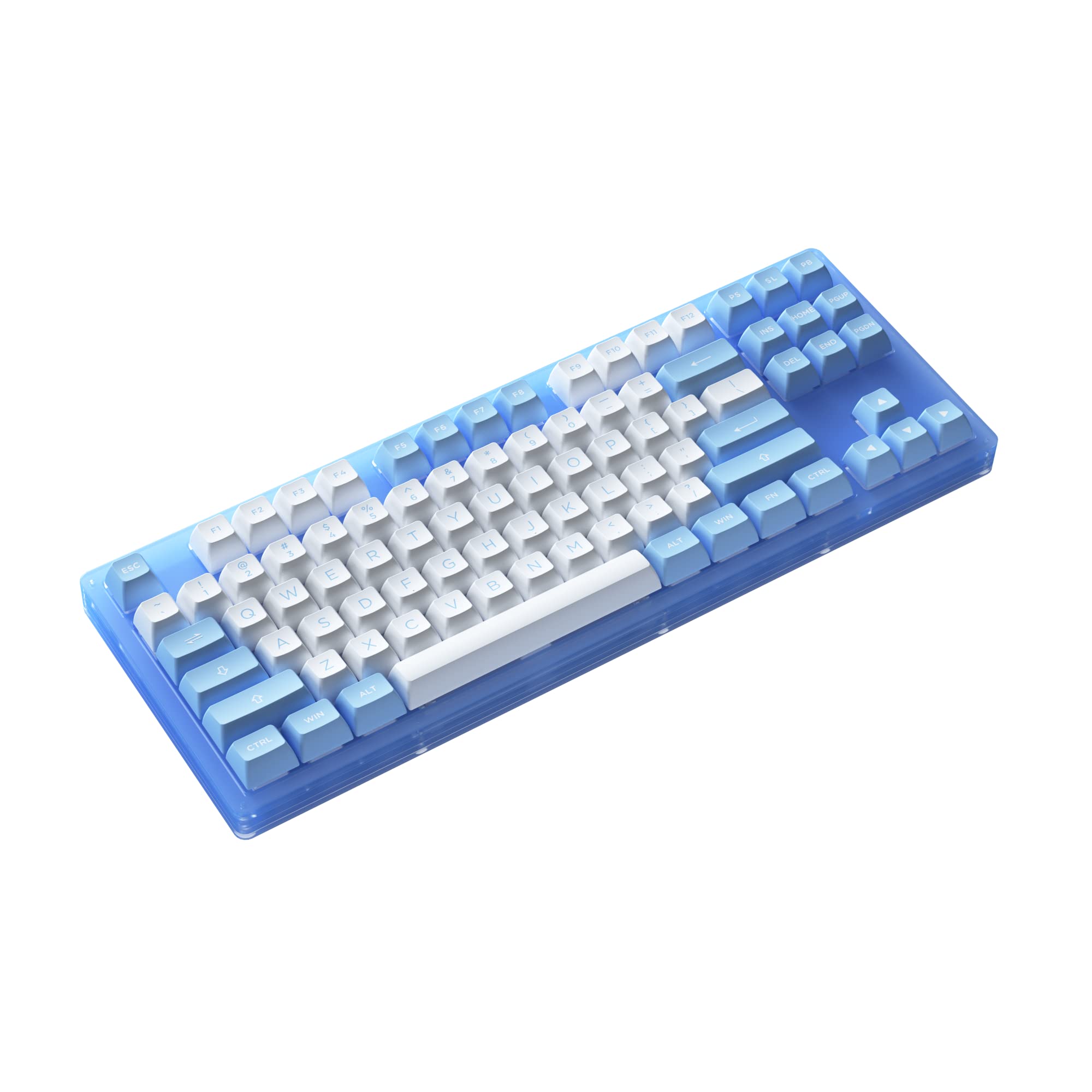 EPOMAKER AKKO ACR87 Doll of The Princess 87 Keys Hot Swappable RGB Wired 75% Mechanical Gaming Keyboard with Acrylic Translucent Case, Extra ASA PBT Keys Set for Mac/Win(AKKO CS Jelly Blue Switch) 3