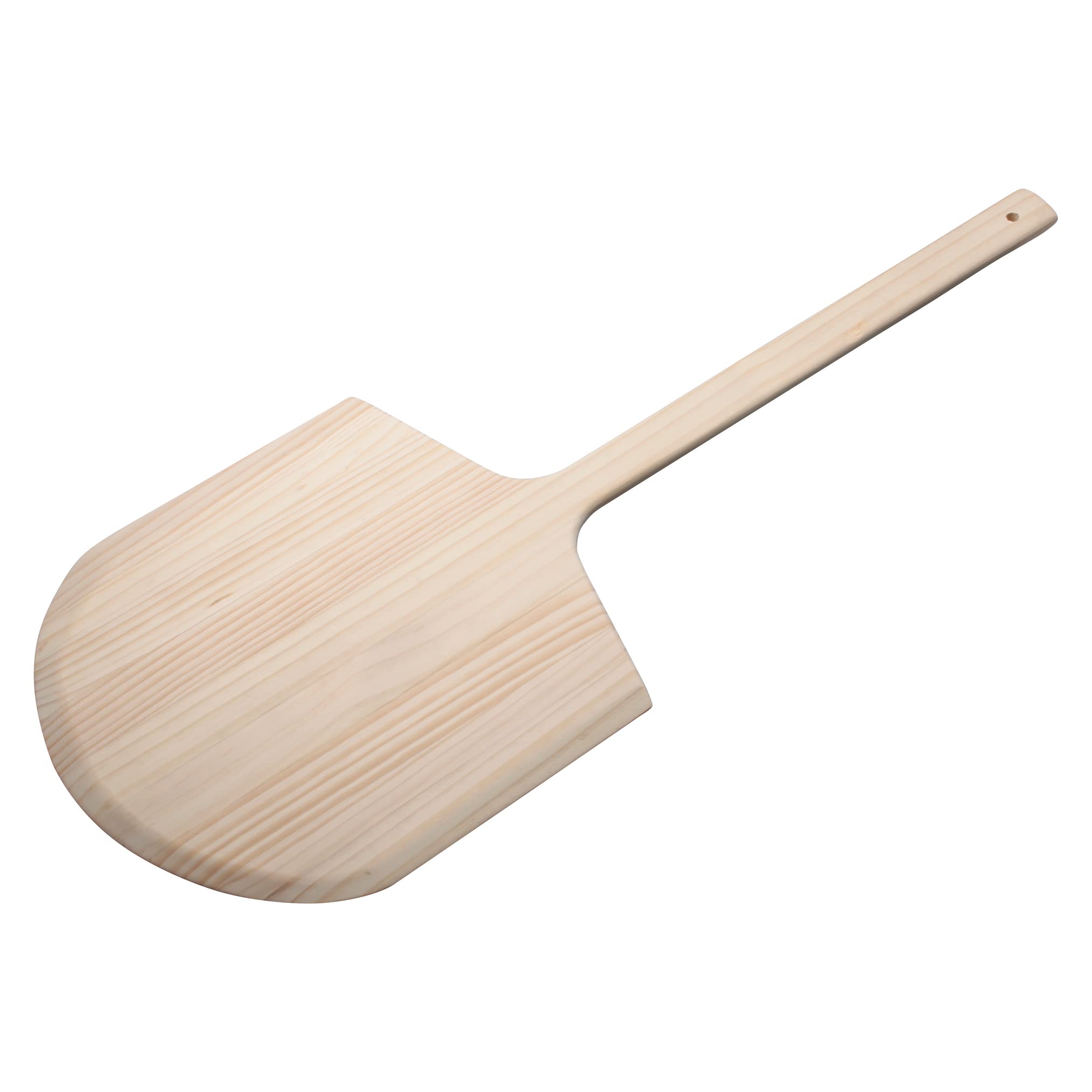 Winco 14" x 15" x 15" Wooden Pizza Peel With 36" Handle
