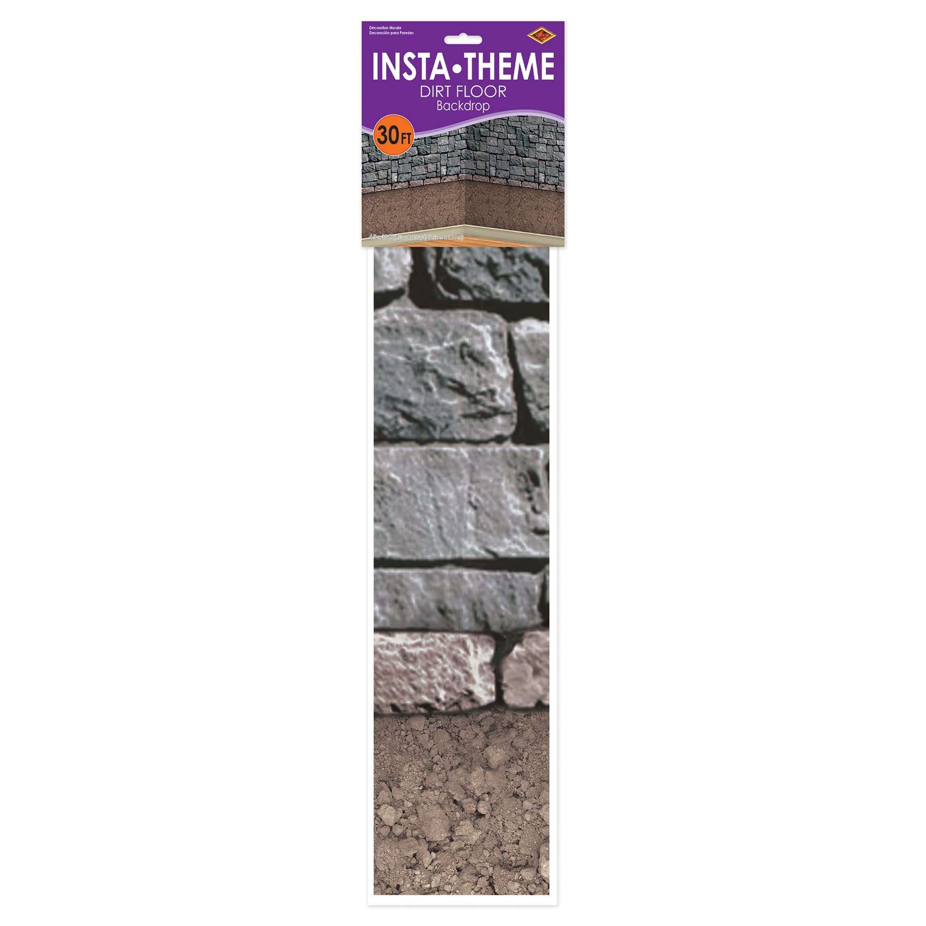 Dirt Floor Backdrop Party Accessory (1 Count) (1/Pkg) 5