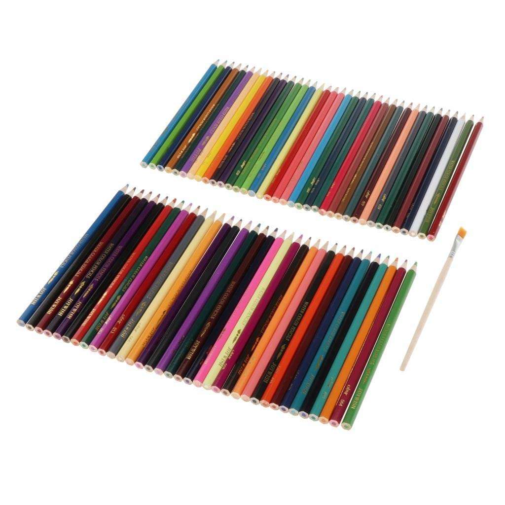 myaddiction Artist Pro Watercolor Pencils Set Full Kit Wet Water Color Pencils Set 72pcs 6