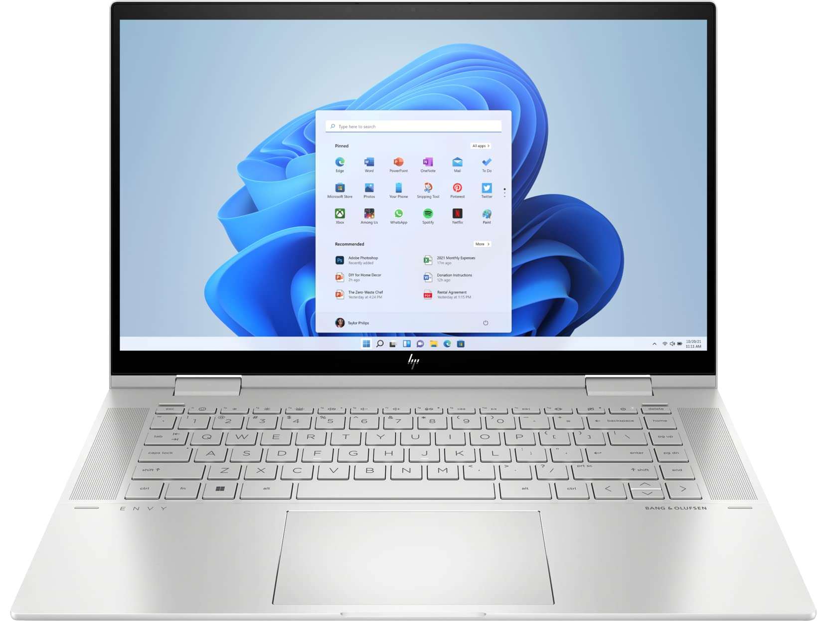 HP Envy X360 15 2-in-1 Laptop 15.6" FHD IPS Touchscreen 12th Generation Intel 12-Core i5-1240P (Beats i7-1165G7) 8GB RAM 256GB SSD Backlit Keyboard Thunderbolt USB-C B&O Win11 Silver + HDMI Cable 3