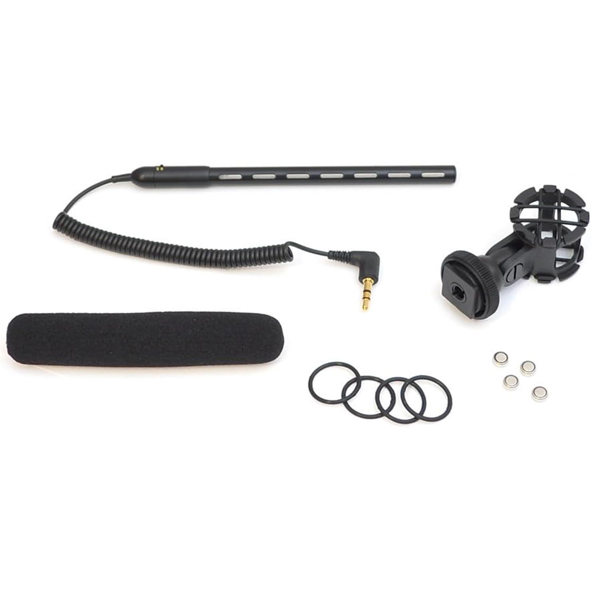 Pyle Camera-Mount Shotgun Microphone, Back Electret Condenser, Line-Gradient Pattern, 3.5mm Connector, 42dB Sensitivity, 50Hz-18kHz, Windscreen & Mic Holder, On-Camera Condenser Mic for Clear Audio 4