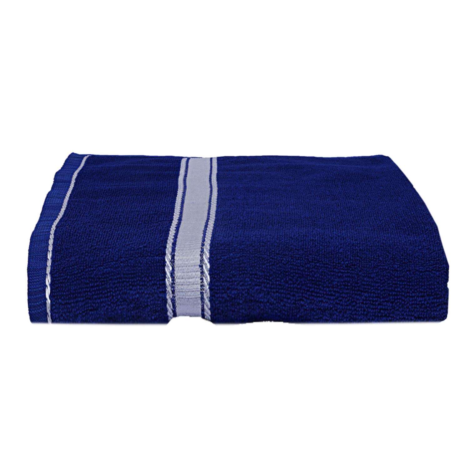 Kuber Industries Polyster 5 Pieces Full Size Bath Towel 30" x 60"(Blue) 3
