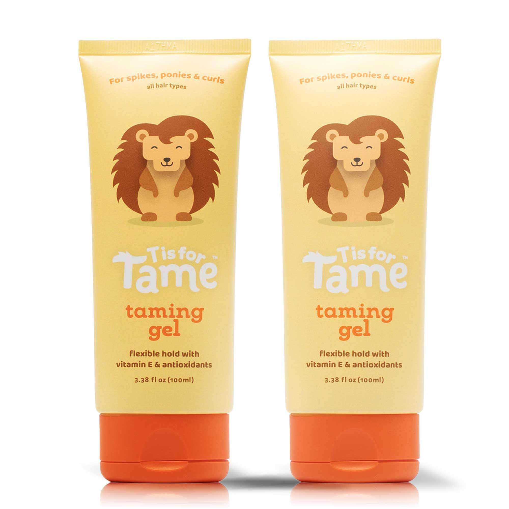 T is for Tame Taming Gel - Boys & Girls Baby Hair Styling Gel for Frizz Control, Flyaways - Natural Toddler, Kids Hair Tamer, Flexible Hold, 3.38fl oz, 1 Pack