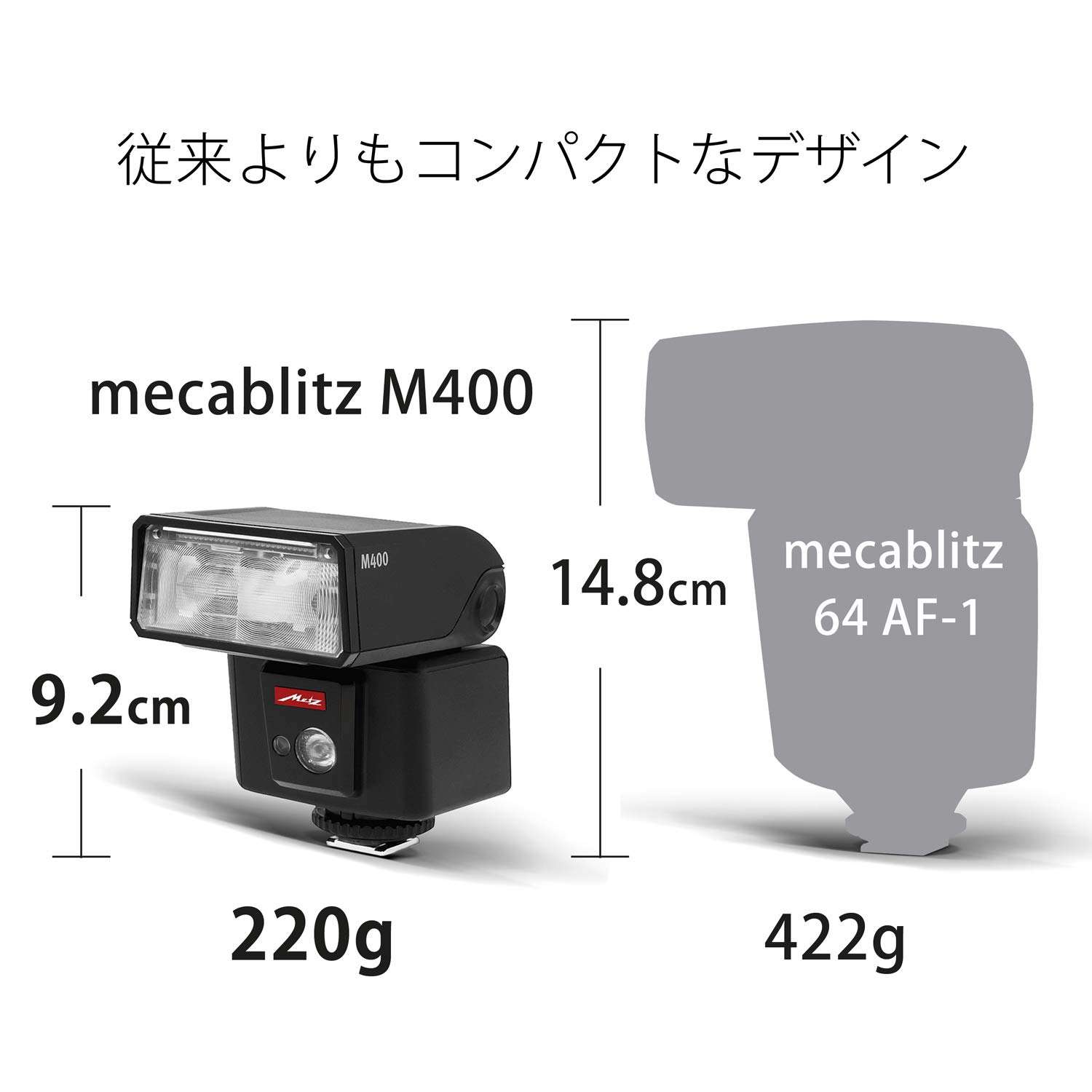 Metz M400 Flashgun for Fuji - Black, 4430 2