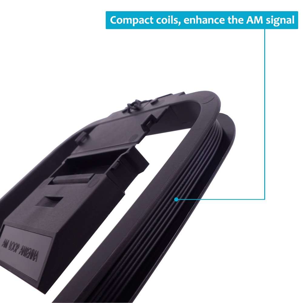 Fancasee AM Loop Antenna 2 Pin Twin Lead Bare Wire Connector Adapter Cable AM Antenna for Stereo Receiver Audio Video AV Receiver Home Theater Amplifier System Indoor 6