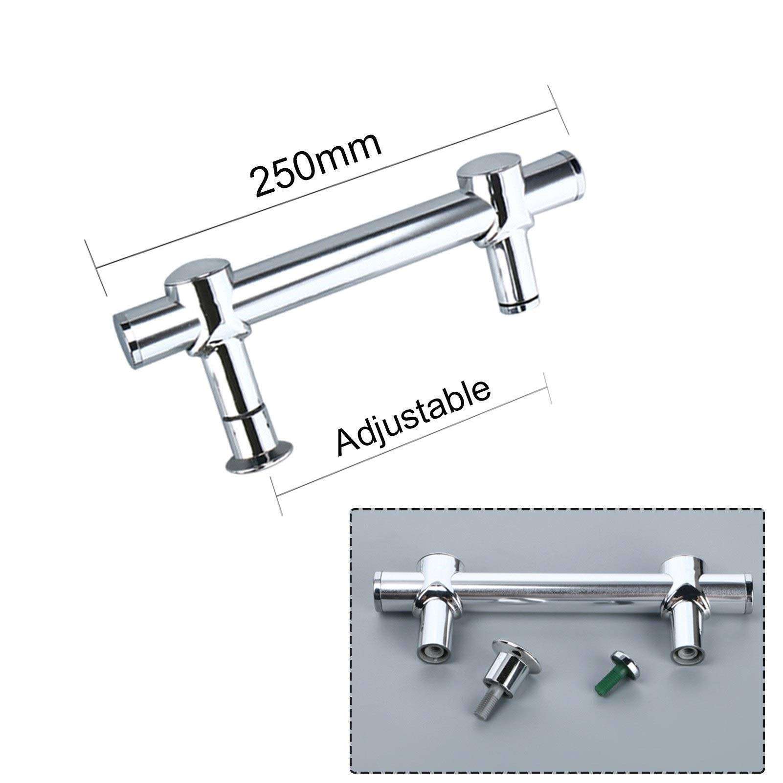 GAXQFEI Bathroom Shower Door Handle Suitable for 2 Doors, Glass Door Pull Handle Adjustable Sus Replacement Parts Small Door Handle - 2-Piece Set 2