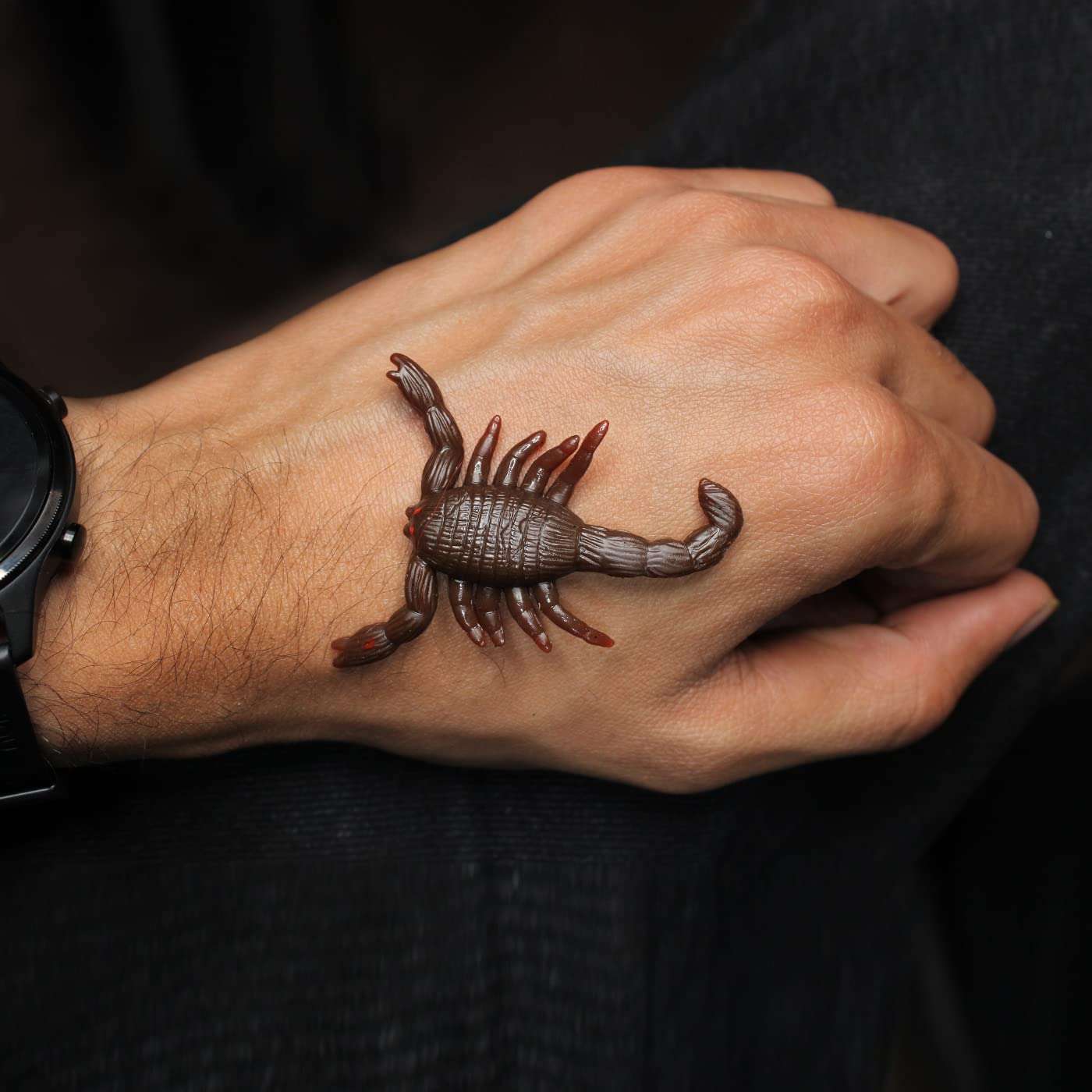 BOXO Set of 2 Pcs Rubber Scorpion Toy Prank Toy Tricky Toy for Kids and Adults 6