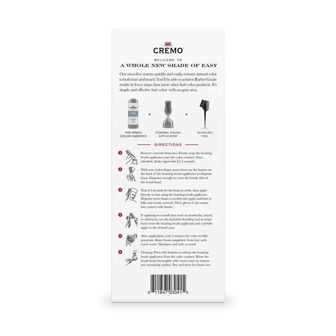 Cremo No Mix No Mess Hair and Beard Color, Light Brown, 2.7 Fl Oz 4