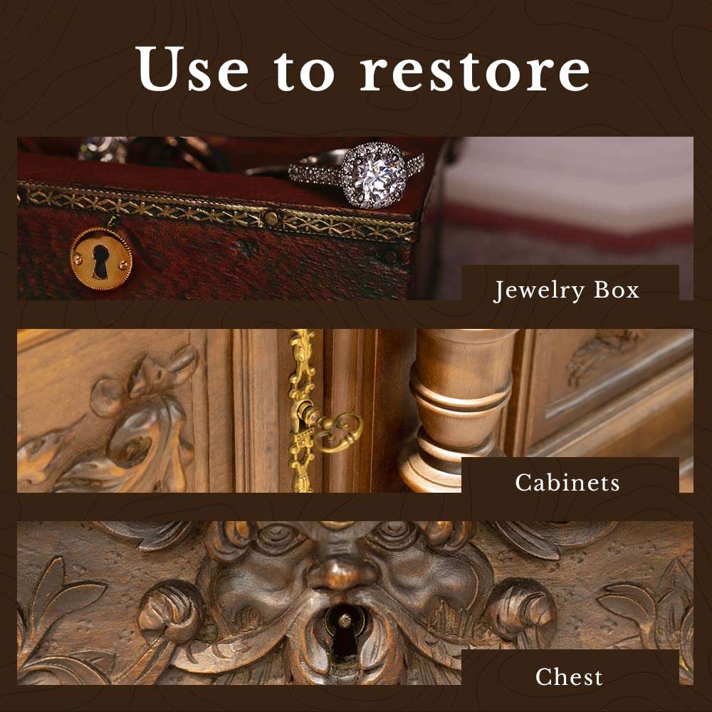 Large Brass Half Mortise Chest or Box Lid Lock w/Two Skeleton Keys | S-7E 5