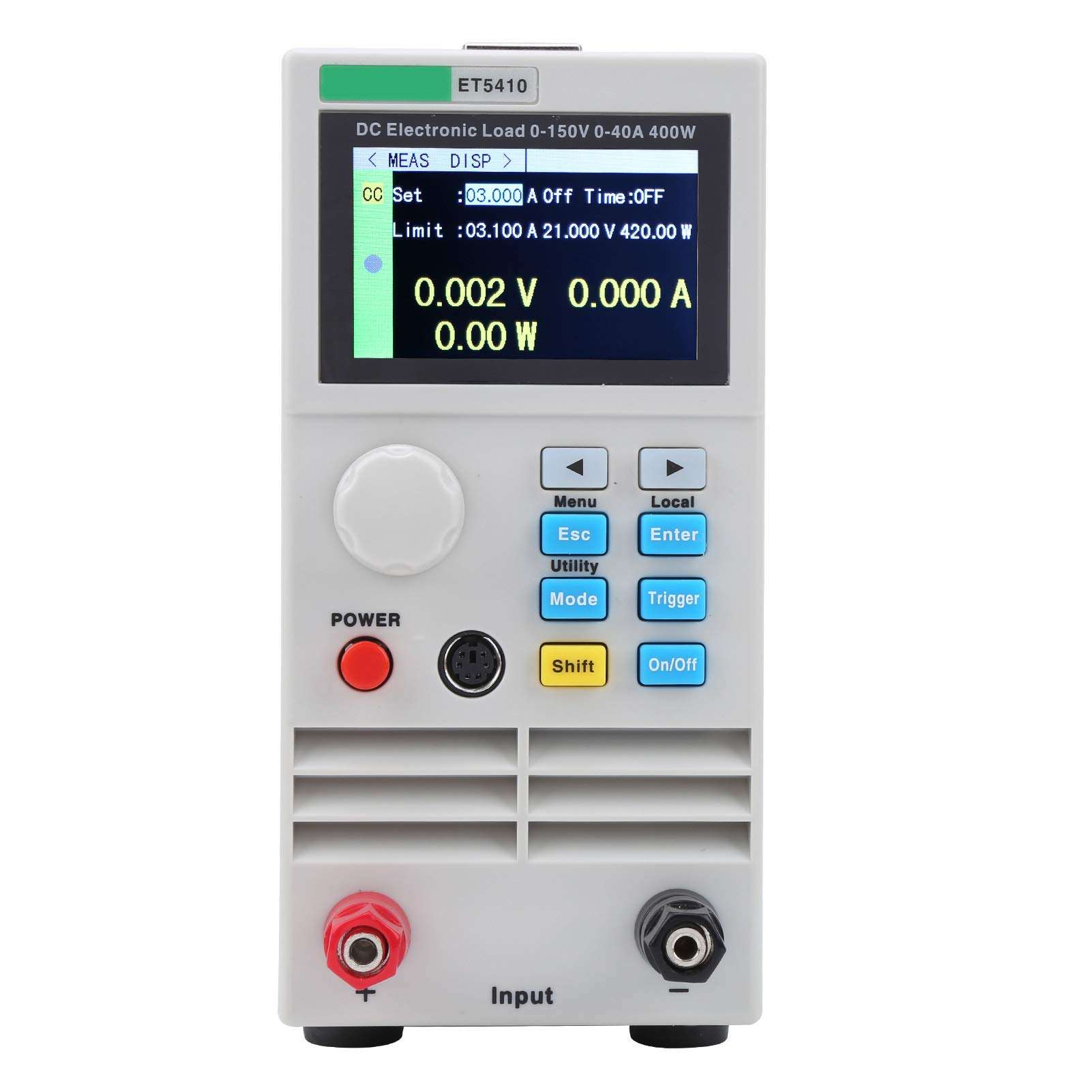 ET5410 DC Electronic Load Single Channel LCD Programmable Battery Load Tester 400W 0-150V 0-40A for Charger(110V) 1