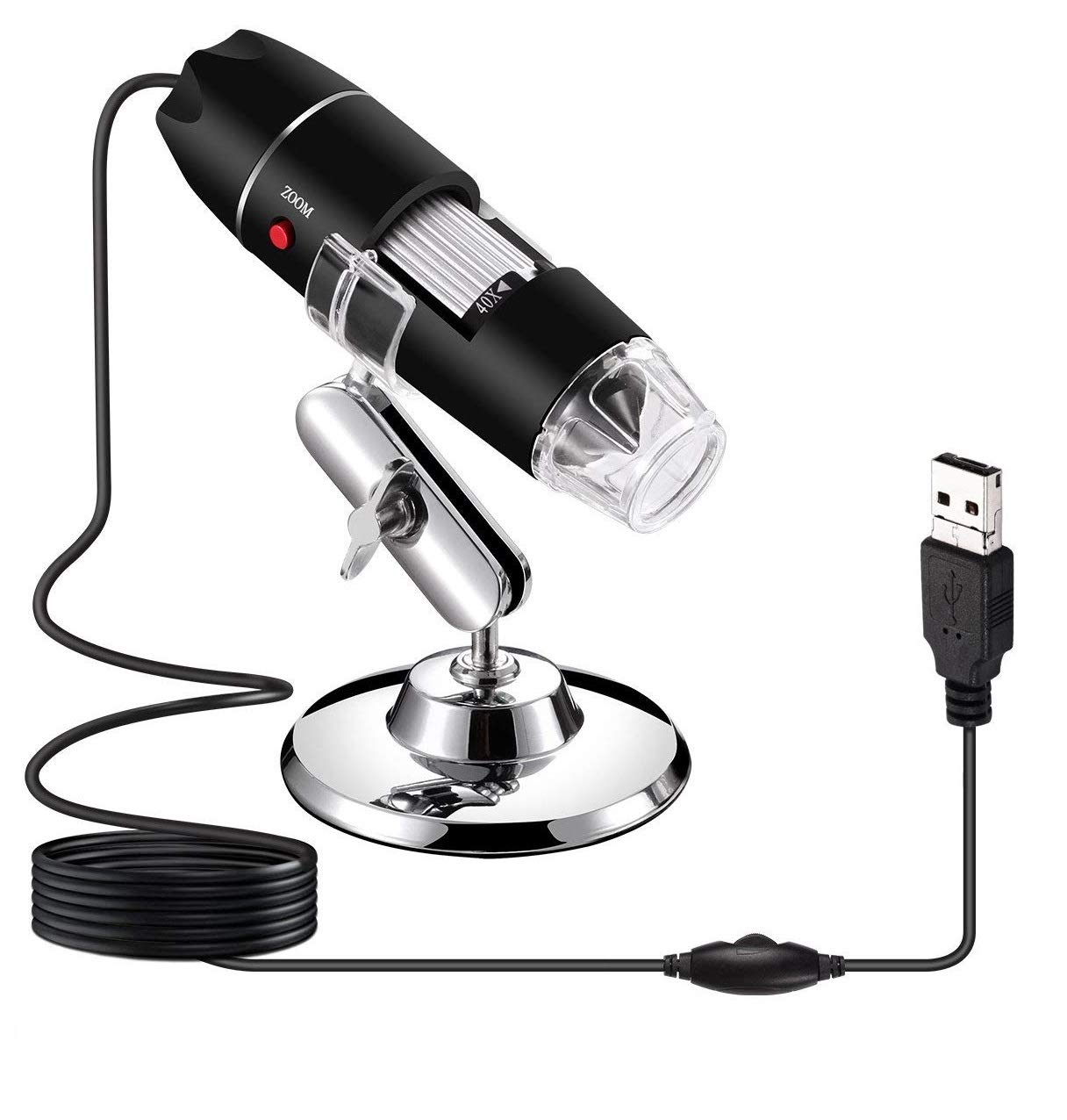 Microware 1600x 2mp Zoom Microscope 8 led USB Digital Handheld Magnifier Endoscope Camera