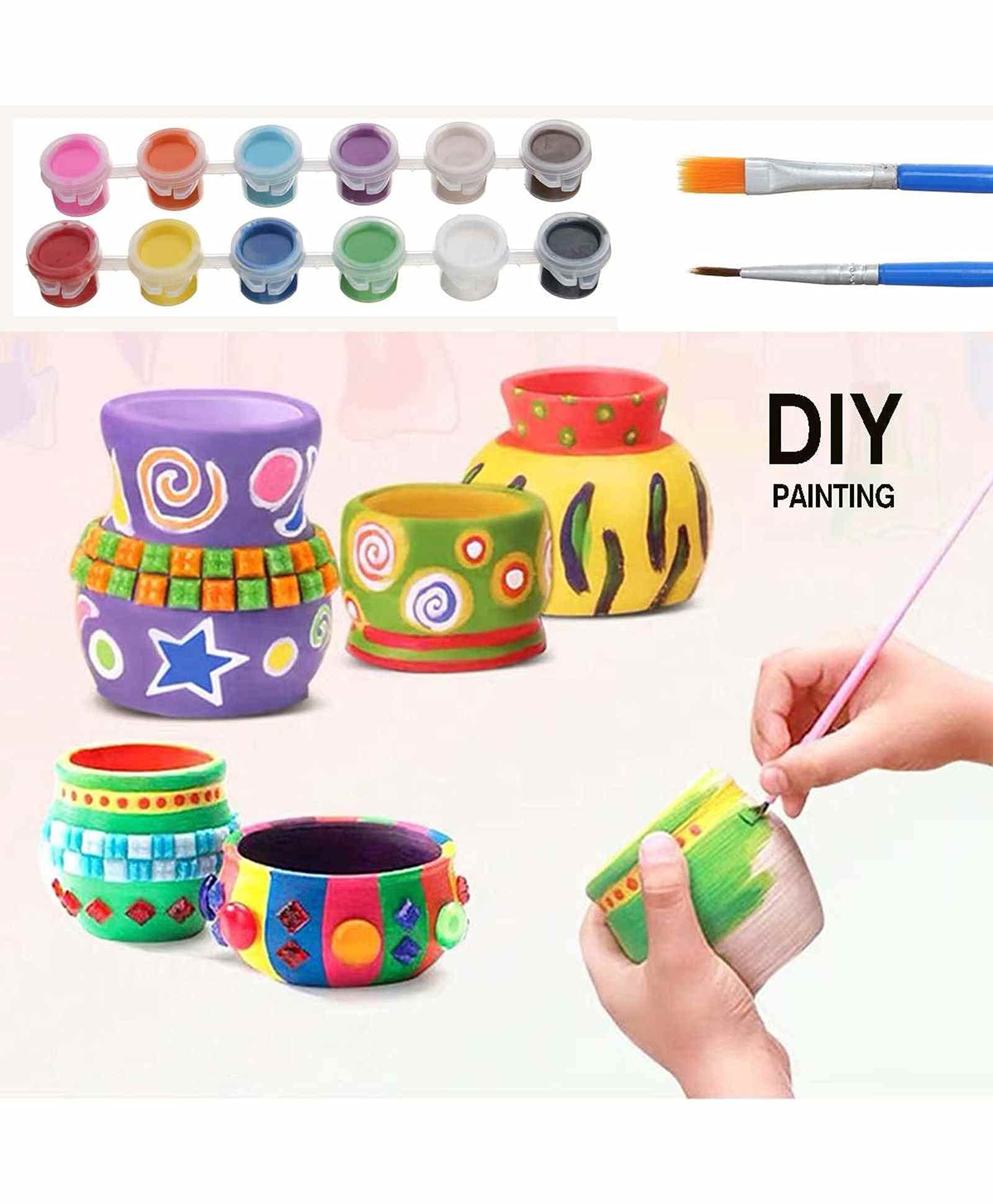 Foroly Non-Toxic Plastic Art Pottery Wheel Set Toy with Clay for Kids, Multicolor, 3 Years and up, Pack of 1 3