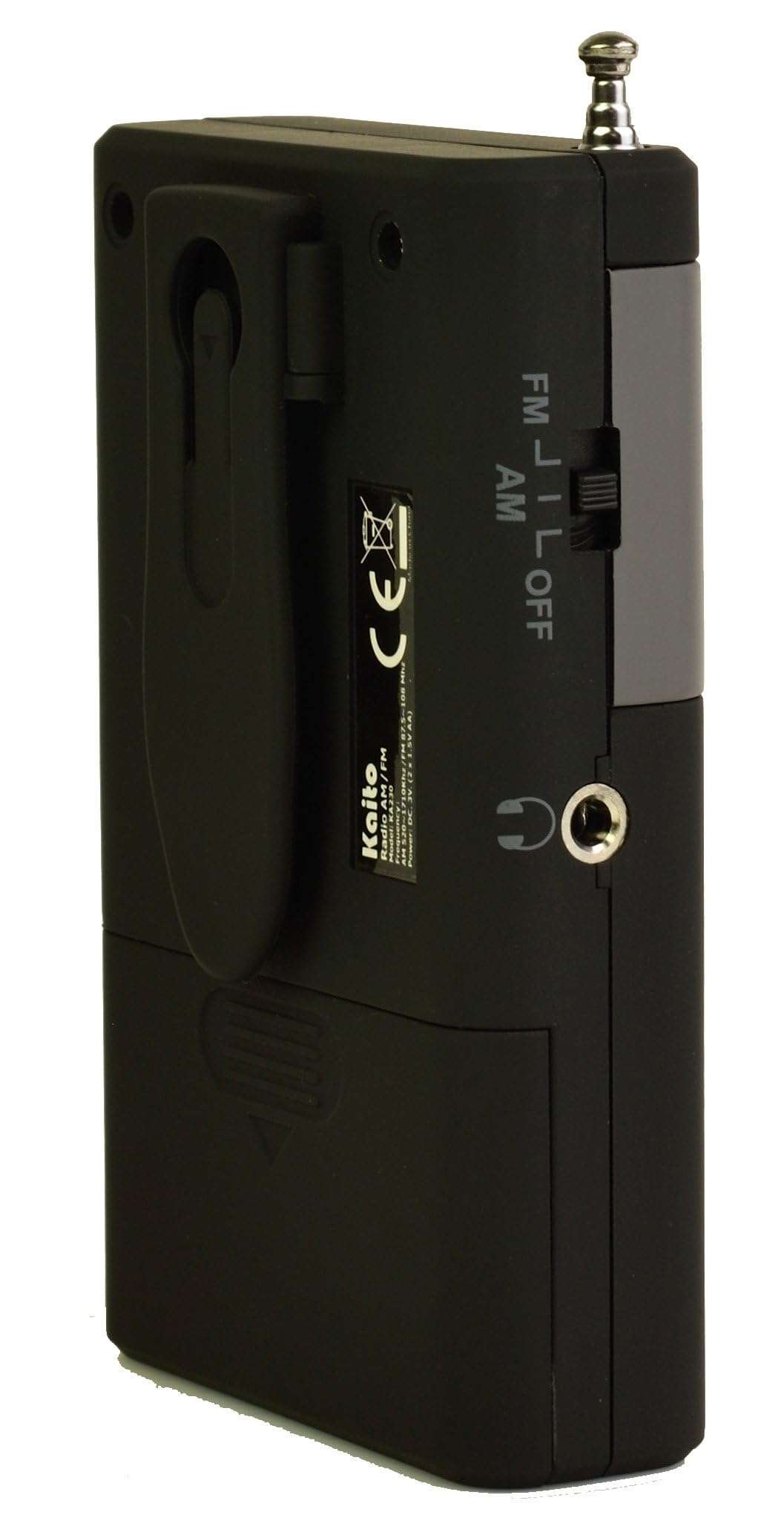 Kaito KA230 AM FM Portable Radio with Great Reception and Design (Black) 6