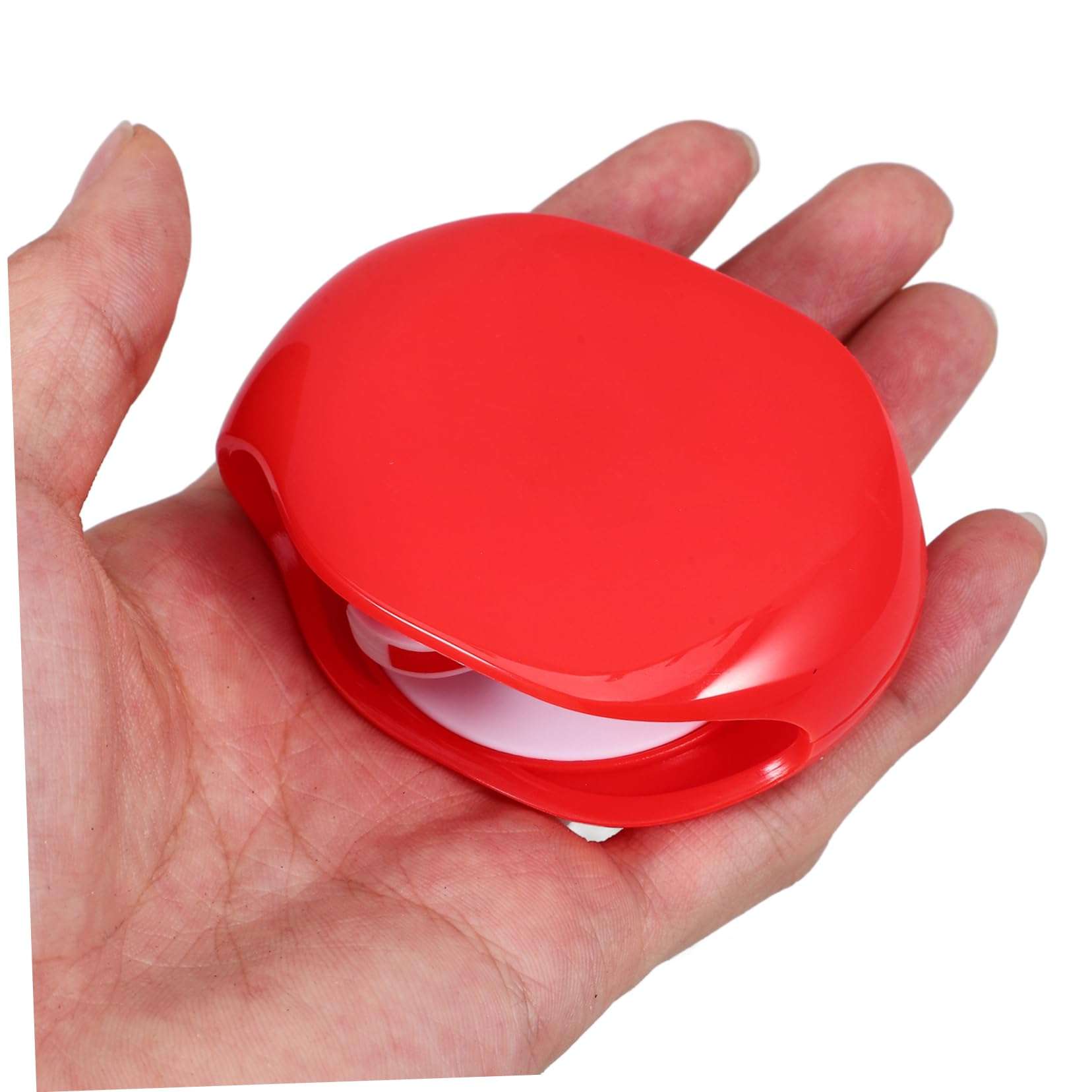 QUMIIRITY 3pcs Roll Earphone Cable Wire Auto Cable Winder Earbuds Case Holder Automatic Rope Winder Headset Stand Cord- Headphone Organizer Cord Holders Data Cable Headphones Stand Red 4