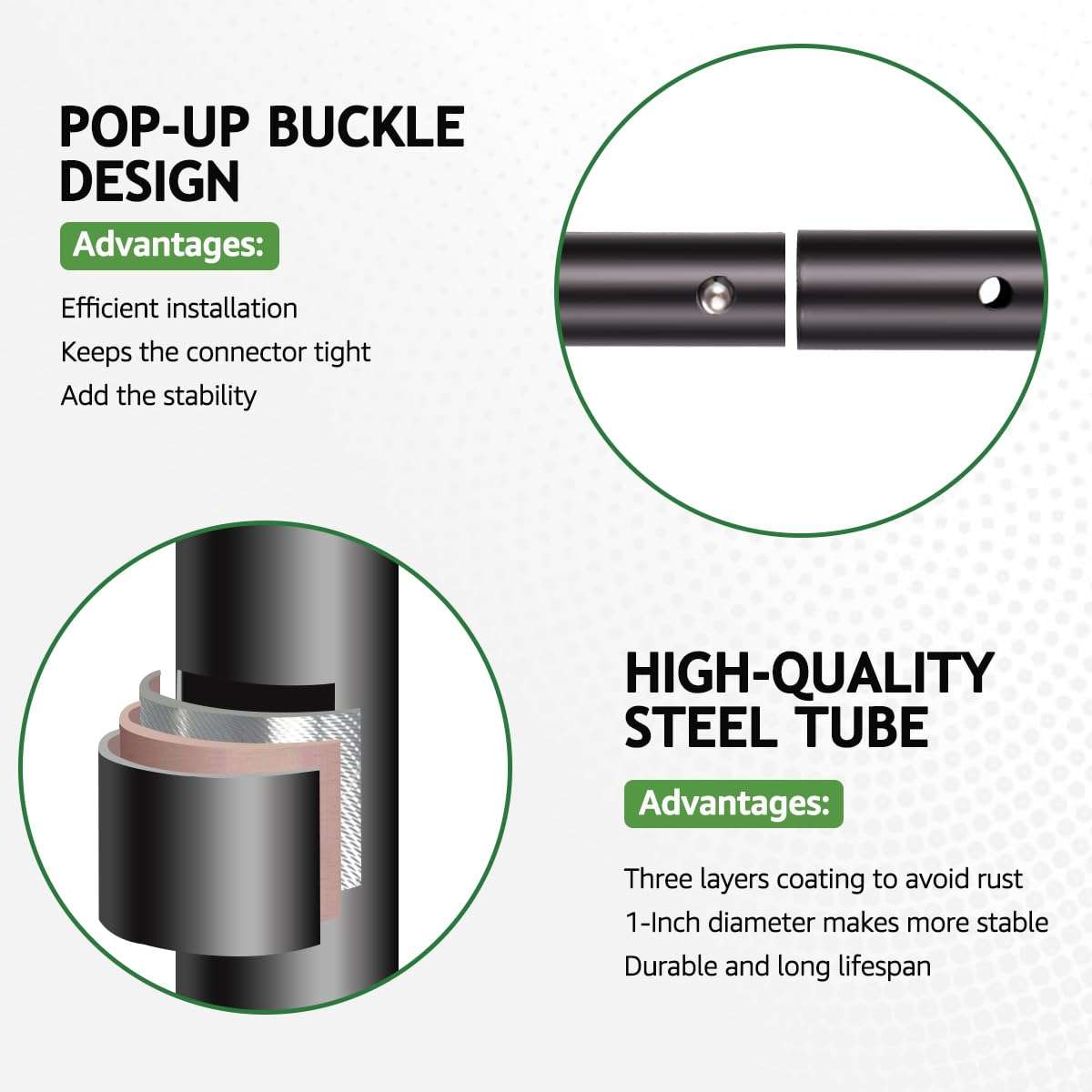 Backdrop Stand 13.12x7.87ft(WxH), NiceVeedi Photo Studio Backdrop Support System with Chromakey Green Screen Backdrop for Photo Studio Video Shooting, Live Streaming, Parties, Keying, Stage 2