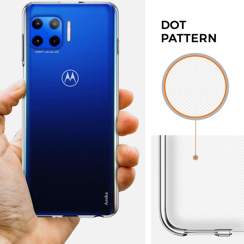 Clear for Moto One 5G Case,Moto G 5G Plus Case,Aeska Ultra [Slim Thin] Flexible Clear TPU [Scratch-Resistant] Gel Rubber Soft Skin Silicone Protective Case Cover for Moto One 5G/Moto G 5G Plus(Clear) 5