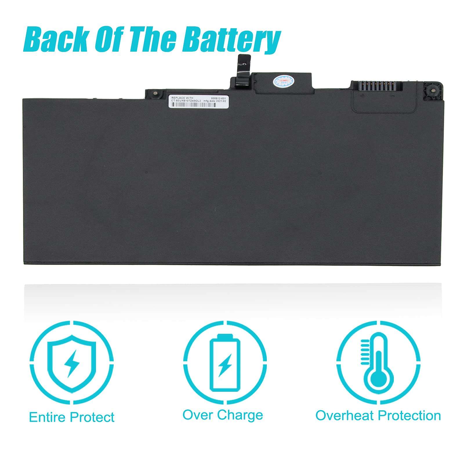 TsuLin TA03XL Laptop Battery Replacement for HP EliteBook 755 G4 840 G4 848 G4 850 G4 ZBook 14U G4 15U G4 Series HSTNN-LB7J HSTNN-IB7L TAO3XL 854047-1C1 854108-850 996QA101H TA03051XL 51Wh 4420mAh 5