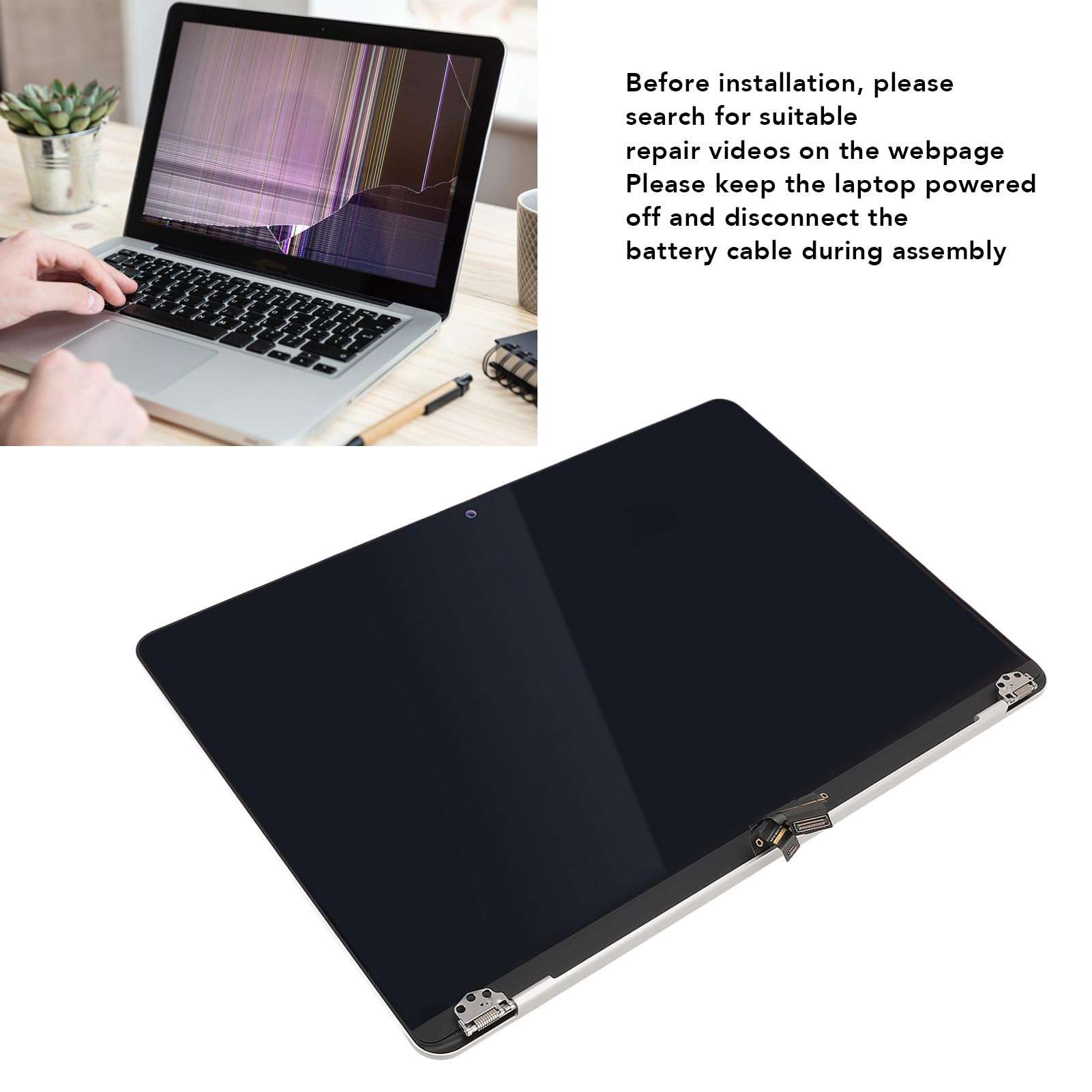 Air M2 2022 Screen Replacement for Air 13.6 M2 2022 for EMC 4074 2560 * 1664 Full LCD LED Screen Assembly Replacement Display, 13.6in Laptop Screen Assembly 6