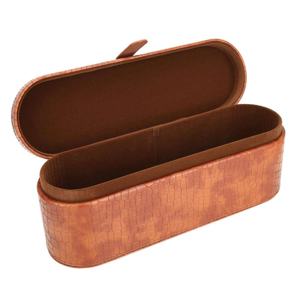 Portable Storage Case For Hair Dryer Pu Waterproof And Scratch Resistant Travel Precious Gift(Brown) 3