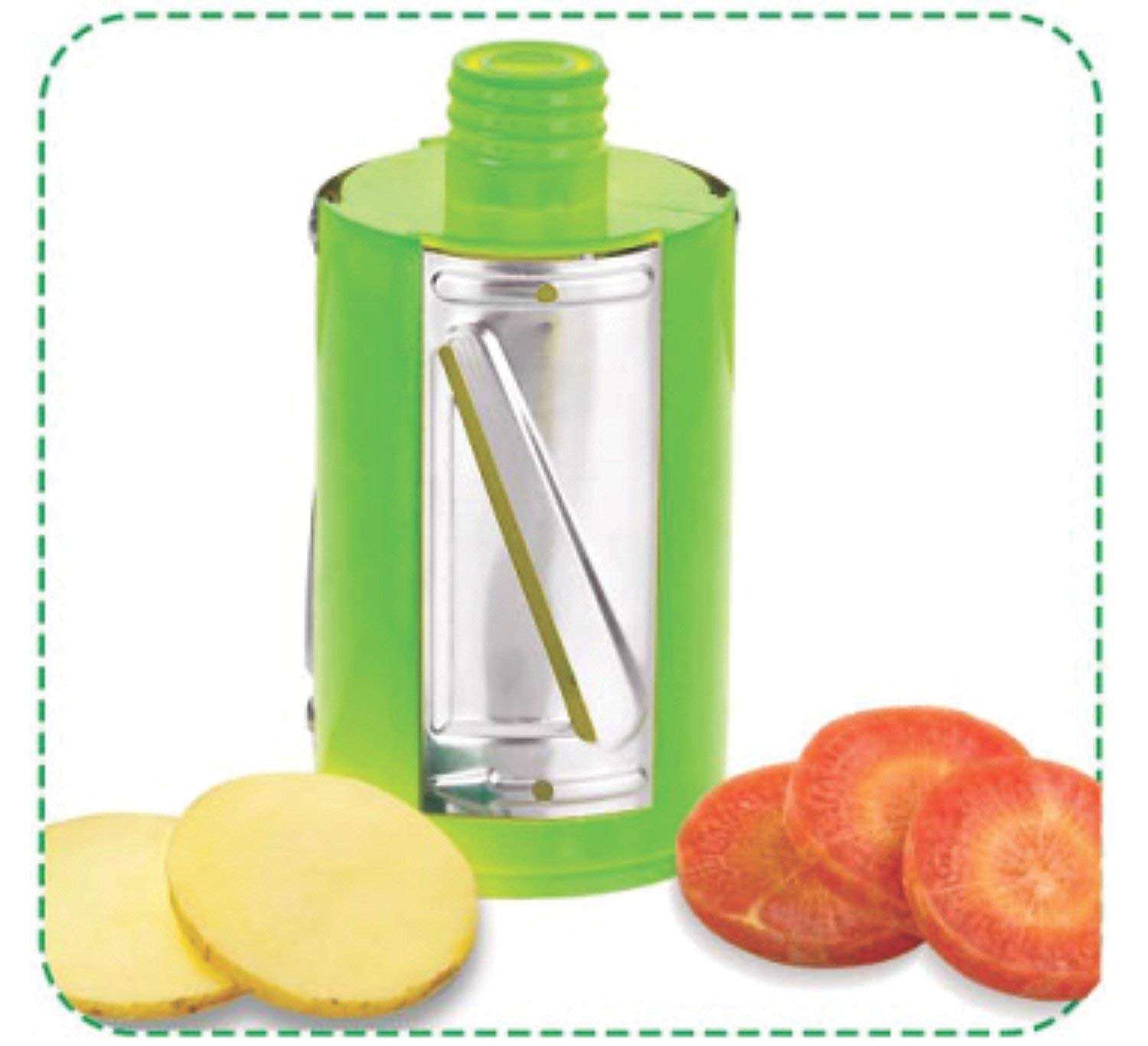 RASODA IMPEX 4 in 1 Drum Grater Shredder Slicer for Vegetable, Fruits, Chocolate, Dry Fruits, Salad Maker with 4 Different Attractive Drums | Plastic and S.S. Material | Portable Design. 5