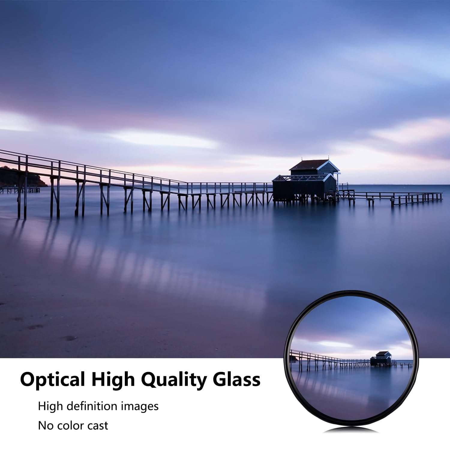 LENSKINS 58mm MRC ND64 Filter, German Optics, 6 Stop Neutral Density Professional Photography Filter, 16-Layer Multiple Resistant Coated, Ultra-Slim, Weather-Sealed ND64 58 Filter Camera Lenses 5