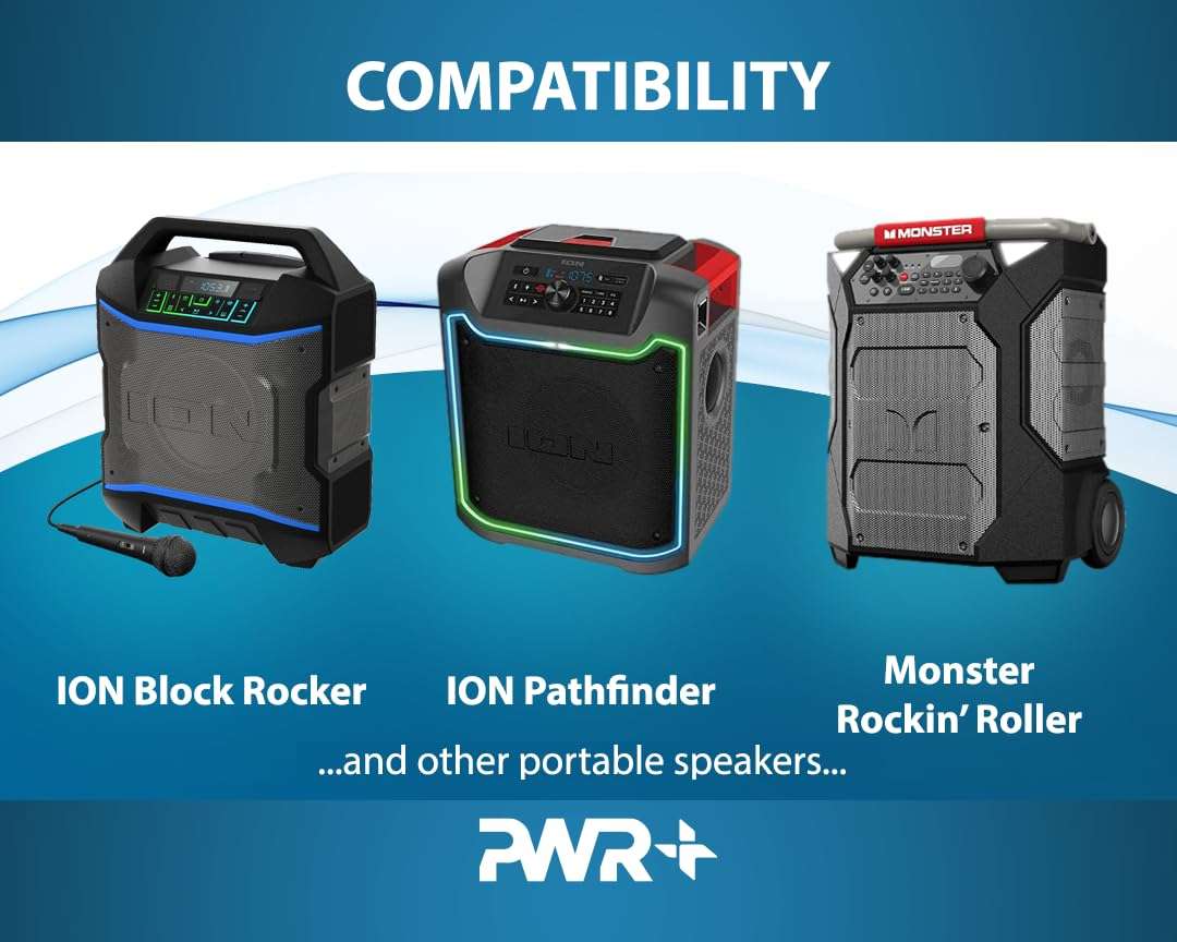 UL Listed Heavy-Duty Fast Charging Cable for Jackery Explorer, Ecoflow Delta/River, Bluetti, Anker Power Station Charger, ION Block Job Rocker Monster Speaker Guitar Amp Amplifier Power Cord 4