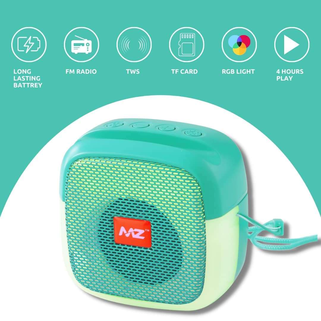 ETN M424SP (Portable Bluetooth Speaker) Dynamic Thunder Sound with Disco LED 5 W Bluetooth Speaker(Green) 3