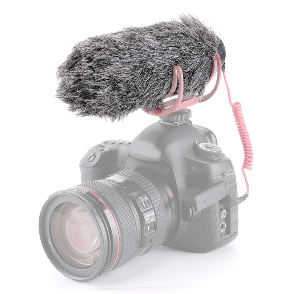 Acouto Microphone Windshield Furry for RODE VideoMic, Outdoor Recorder Wind Cover Furry Microphone Windscreen Muff 1