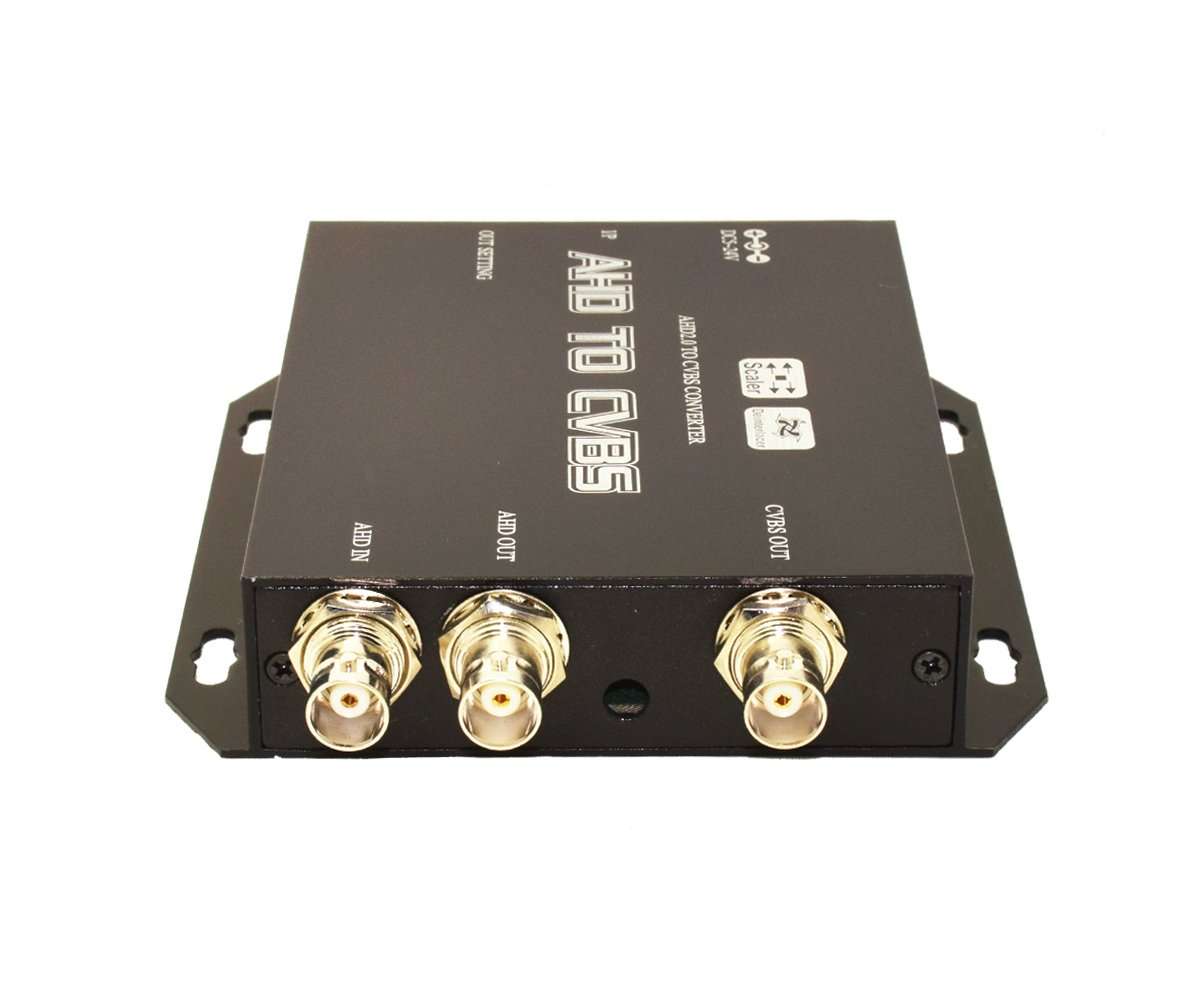 AHD to AV CVBS Composite Buy It Now Video Scaler Converter 1080P With AHD Loop Out Up to 1000M BNC Connector Support 5V~24V Power Input For DVR Cameral CCTV Security System 5