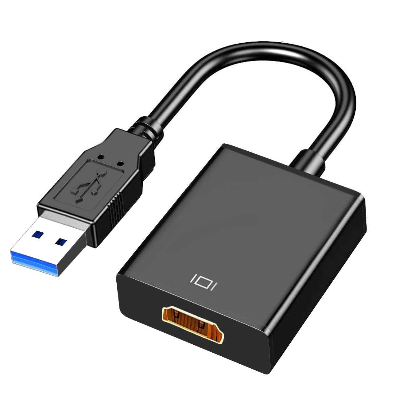 RuhZa® USB 3.0 to HDMI Adapter, 1080P Multi-Display Video Converter for Laptop PC Desktop to Monitor, Projector, TV. (Not Support Chromebook & MackBook.)