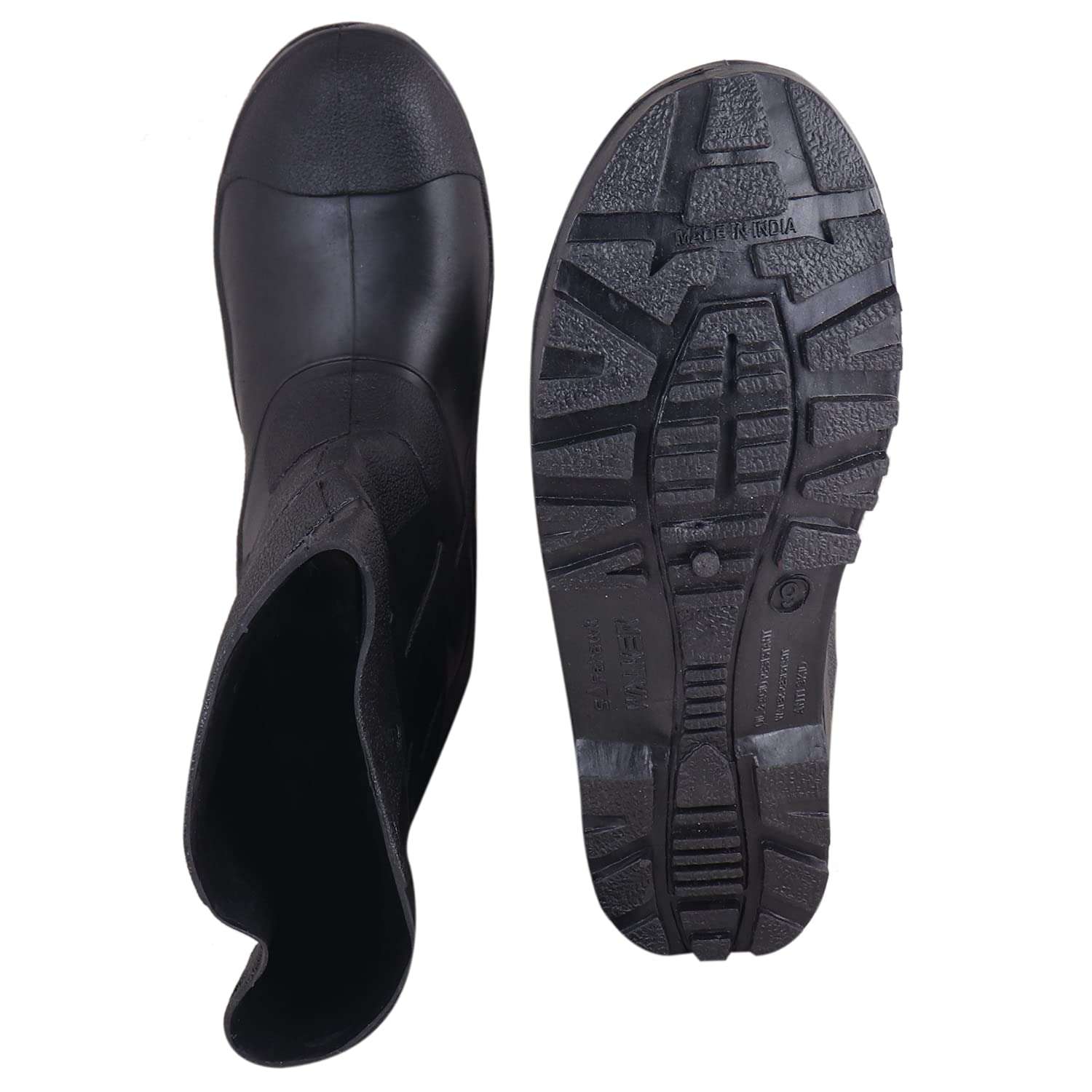 Creations Garg Gum Bhoot Safety Shoes Men's & Boy's (Black) 6