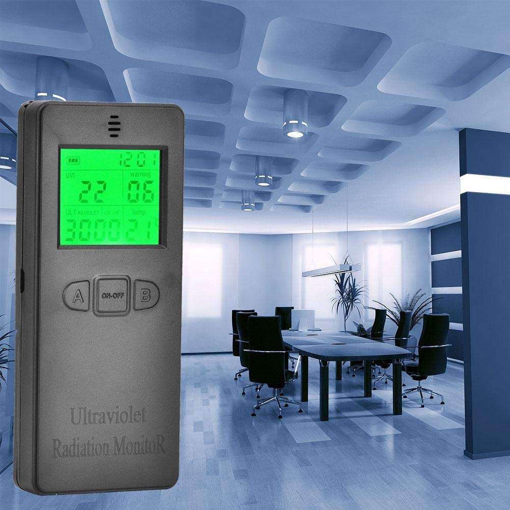 Radiation Detector, LCD Portable Digital UV Tester, UV UVI Meter Tester with Temperature Display for Home, Office, Indoor and Outdoor, UV Lamps 3