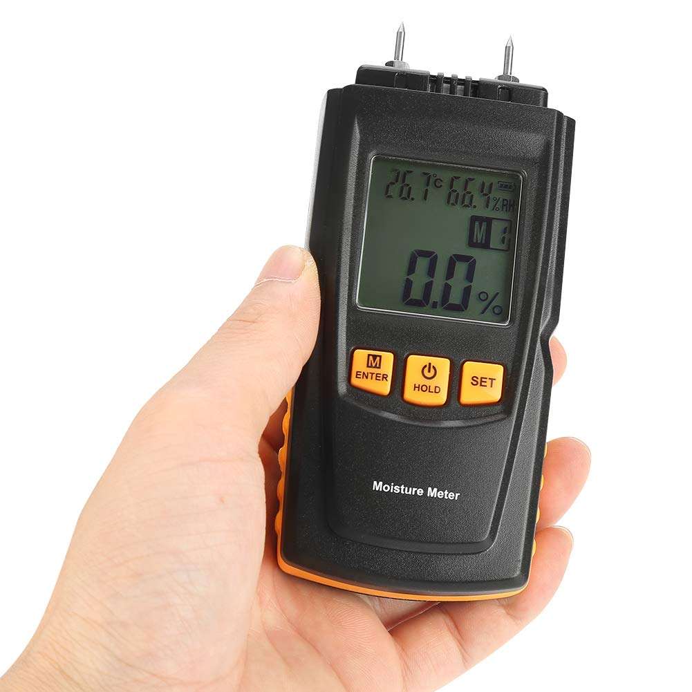 wosume 【𝐒𝐩𝐫𝐢𝐧𝐠 𝐒𝐚𝐥𝐞 𝐆𝐢𝐟𝐭】 Wood Moisture Meter, GM610 Digital LCD 2 Pin Wood Moisture Meter Tester Timber Hygrometer Humidity Detector 6