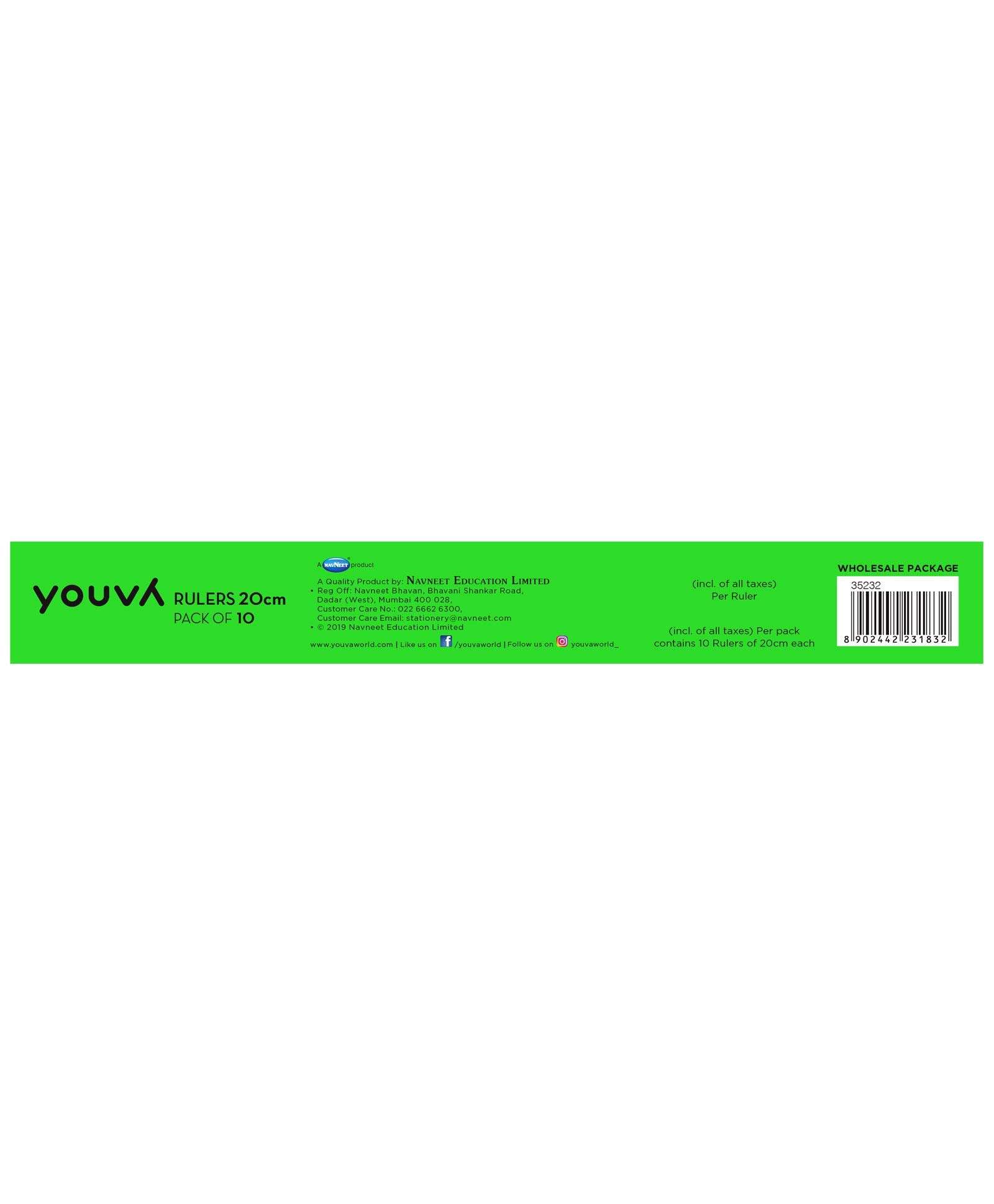 Youva Rulers Pack of 10-20 cm,Seller Vastu Trading 2